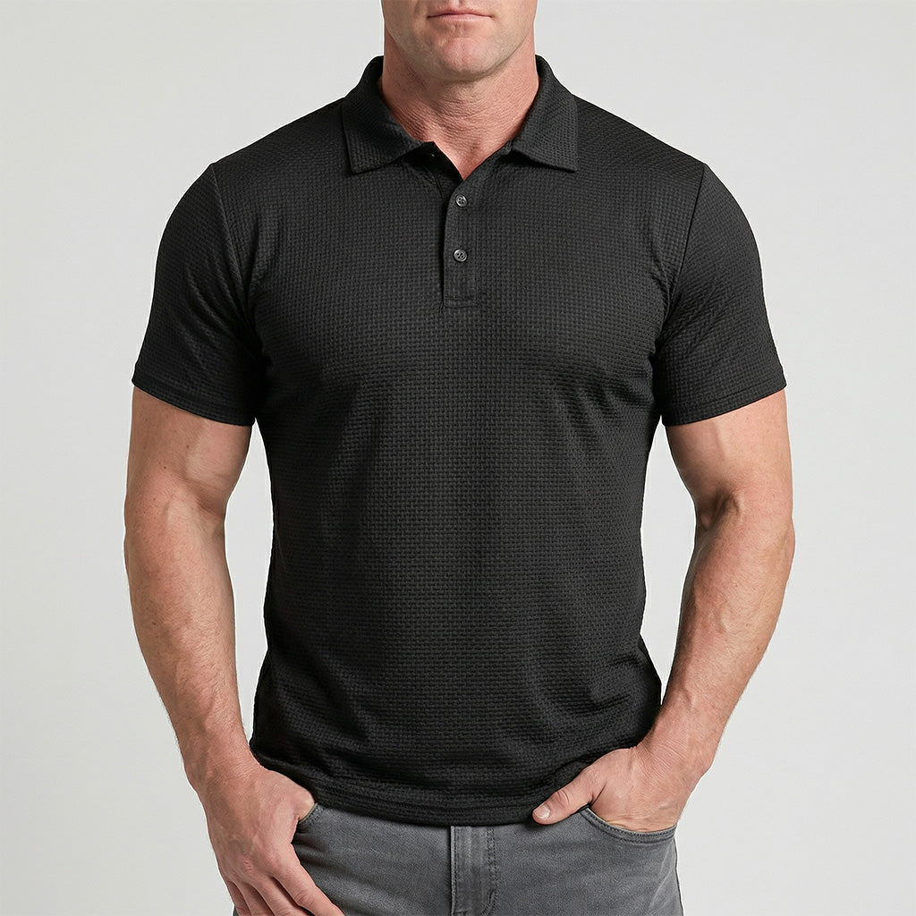 MaisonLuxe Coastal Knit Polo