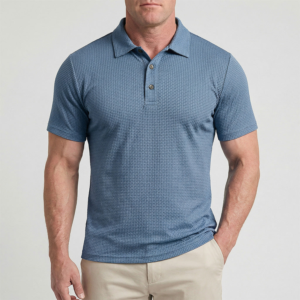 MaisonLuxe Coastal Knit Polo