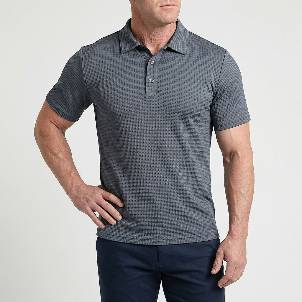 MaisonLuxe Coastal Knit Polo