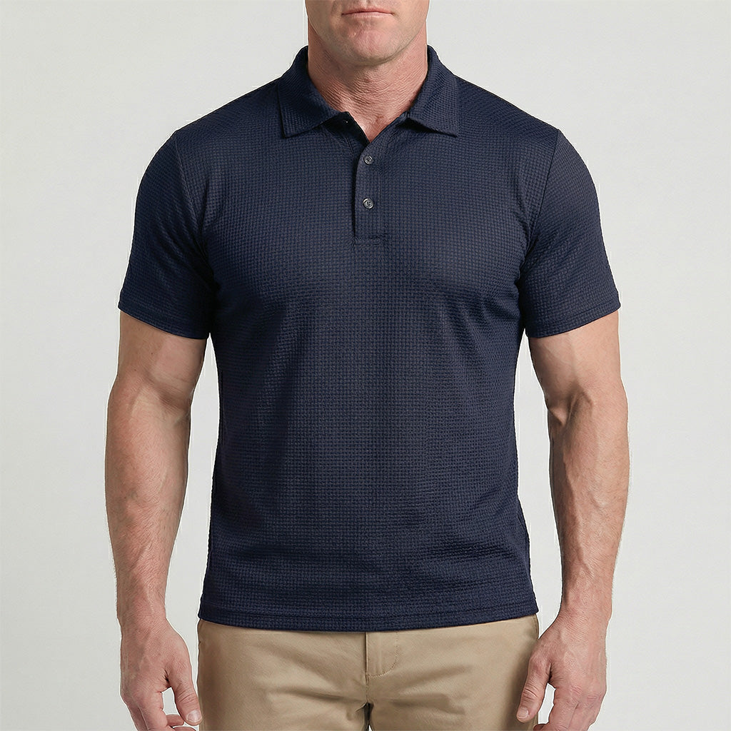 MaisonLuxe Coastal Knit Polo